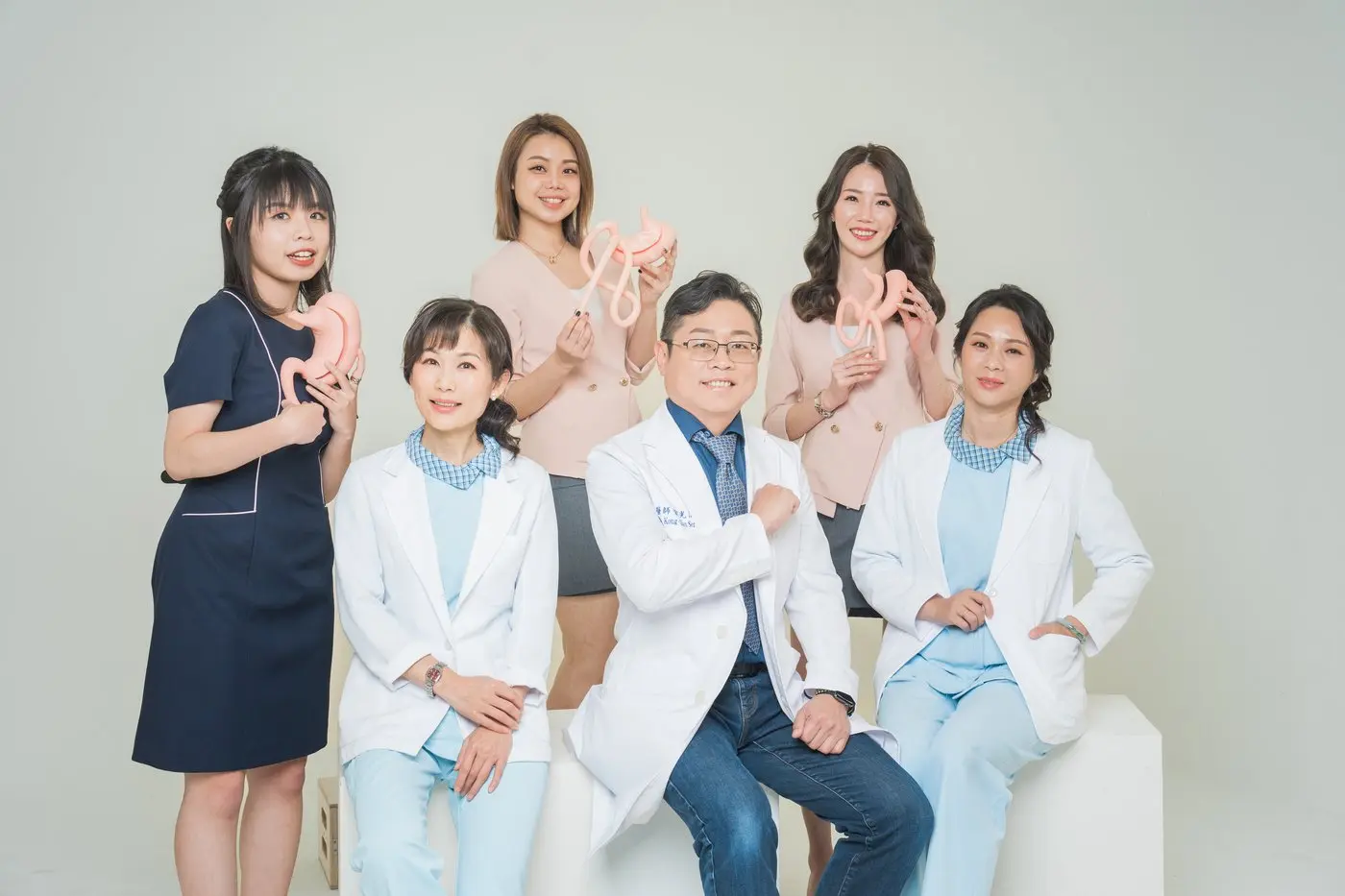 纖體天成團隊合照 1,嬉鬧版